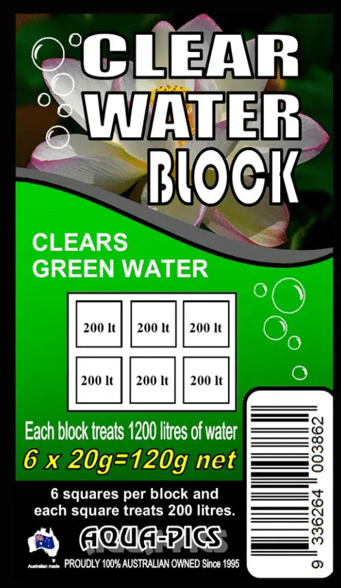 Aqua-Pics Clear Water Block 20g 6pk Micro Aquatic Shop