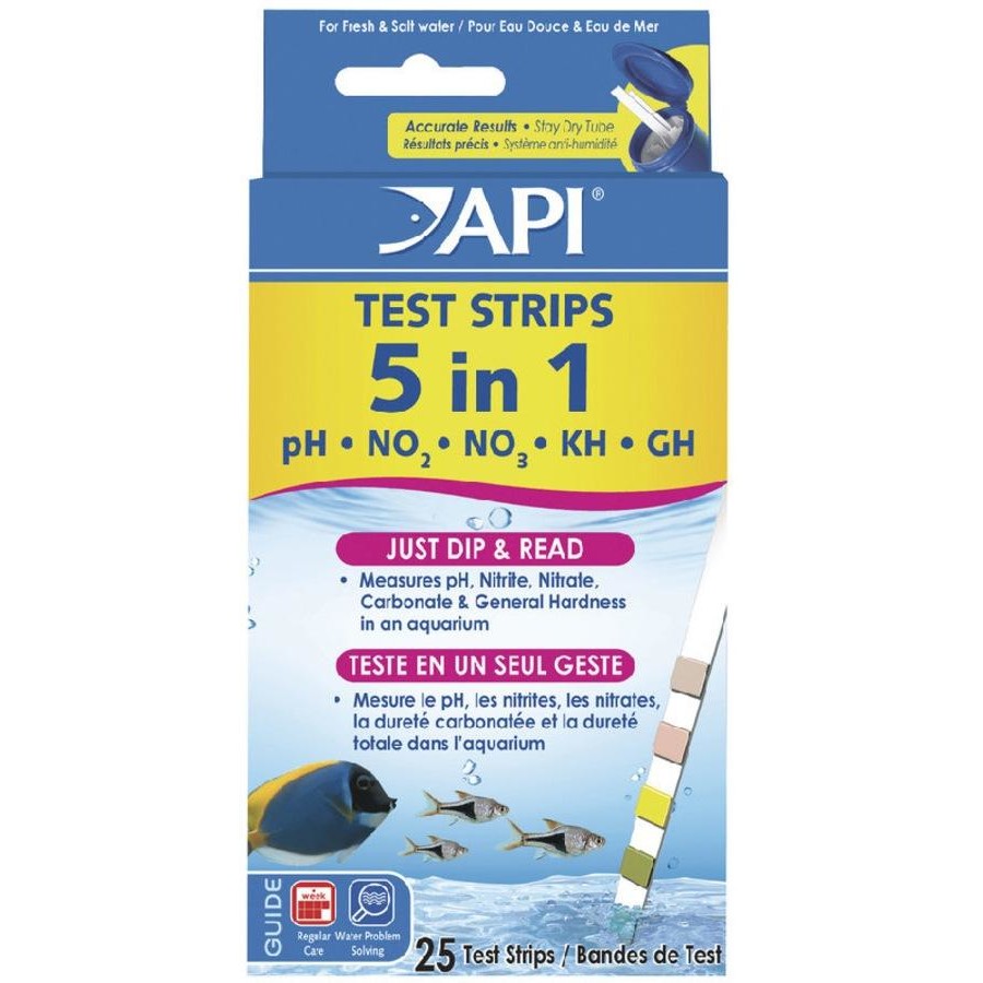 API Quick Testing Strips 5 in1 25 Pack Pet Pacific