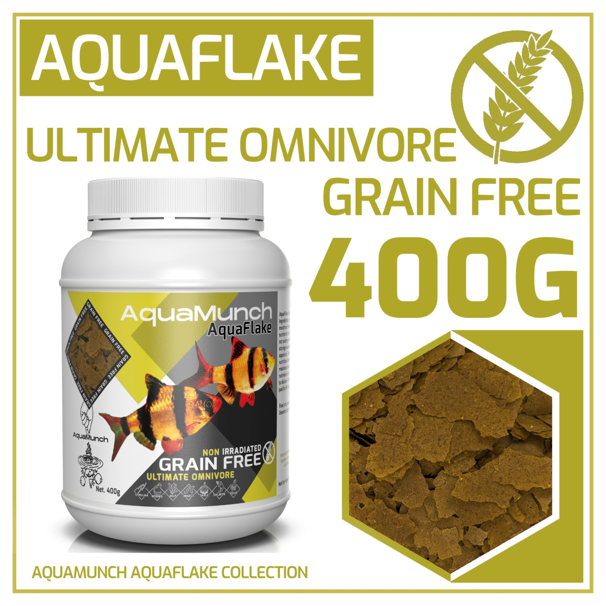 AquaMunch AquaFlake Ultimate Omnivore Flake Aqua Munch