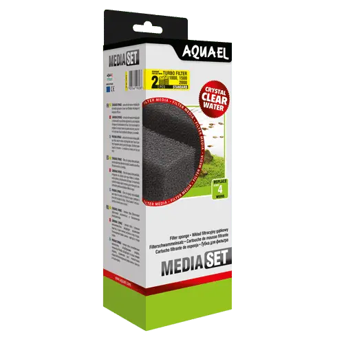 Aquael Sponge Turbo Filter 1000/1500/2000 (2pcs) Micro Aquatic Shop