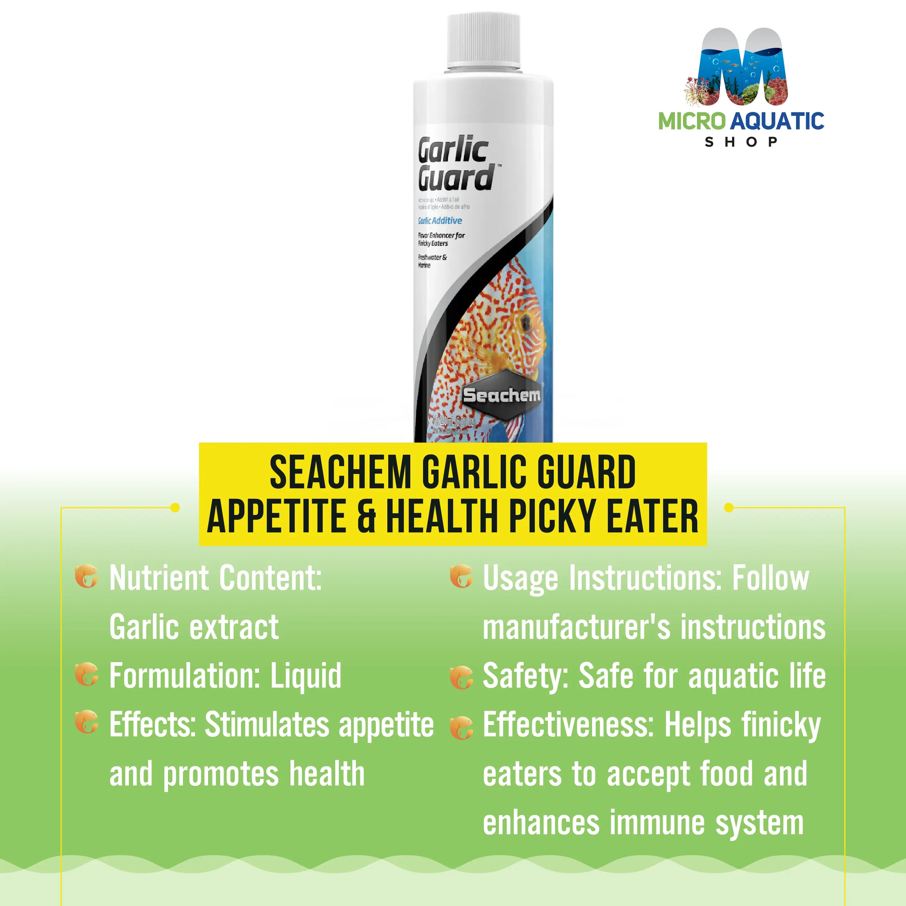 Clearance Garlic Guard - Appetite & Health Picky Eater Micro Aquatic Shop