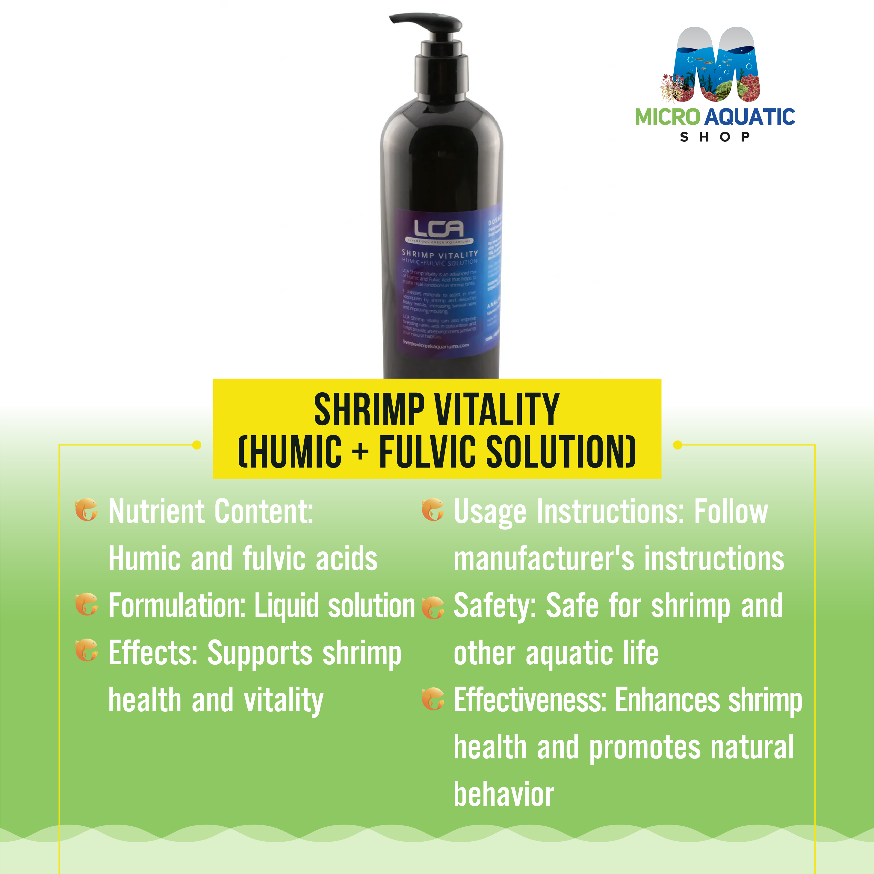 Shrimp Vitality ( Humic + Fulvic Solution)
