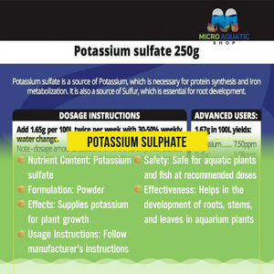 Potassium sulphate Micro Aquatic Shop