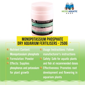 Monopotassium Phosphate - Dry Aquarium Fertilisers - 250g Micro Aquatic Shop