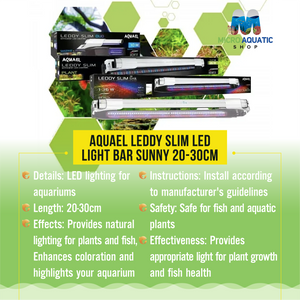 Aquael Leddy Slim LED Light Bar Sunny 20-30cm Micro Aquatic Shop