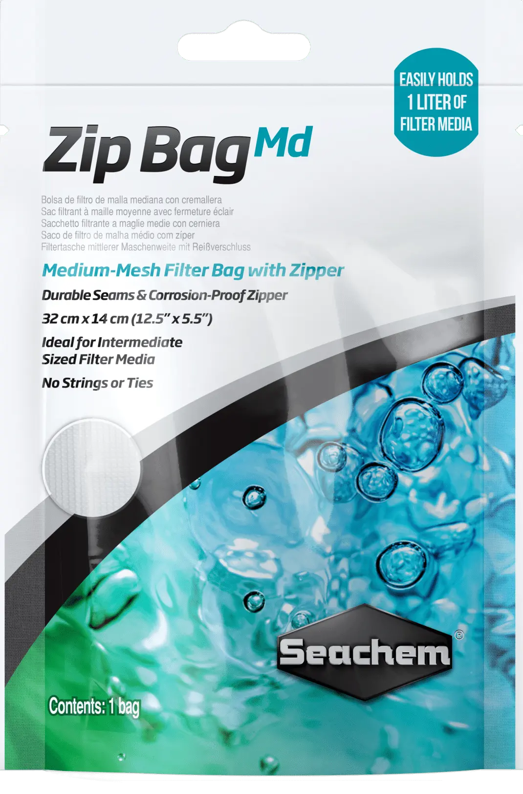 Seachem Zip Bag - Medium (12.5" x 5.5") Micro Aquatic Shop