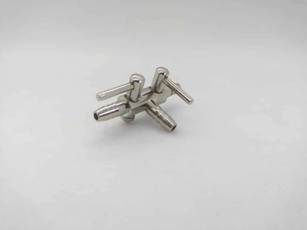 Nisso Air line Splitter with Valve - 2 Way Micro Aquatic Shop