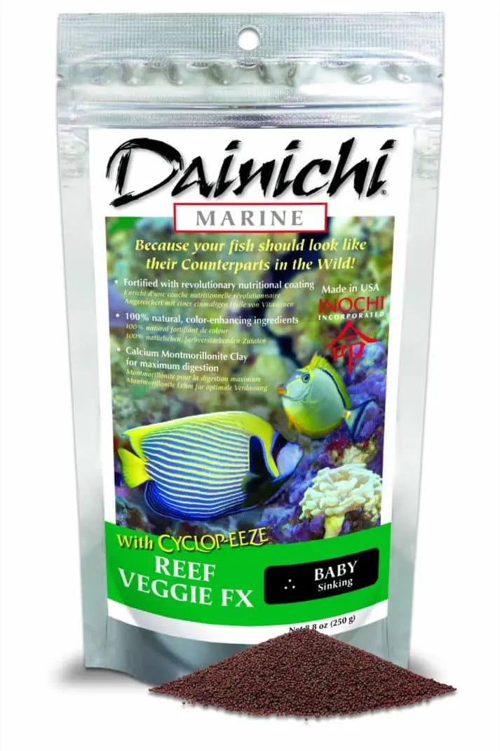 Dainichi Reef Veggie FX 100g Baby (1mm) Sinking Pellets Micro Aquatic Shop