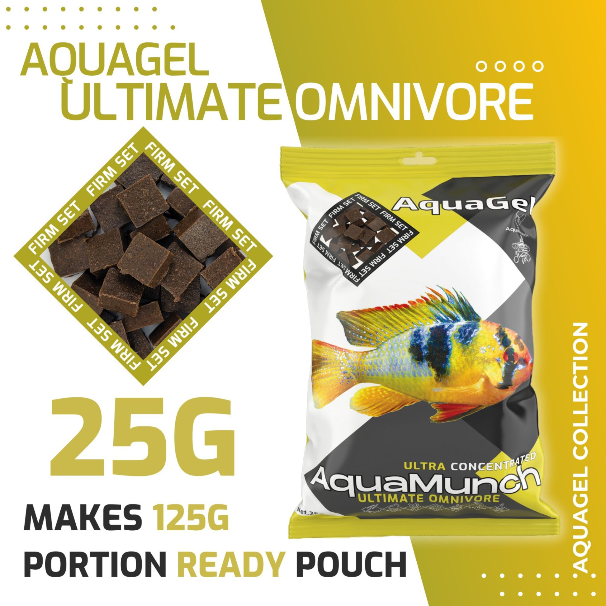 AquaMunch AquaGel Ultimate Omnivore 25g Ready Portion Aqua Munch