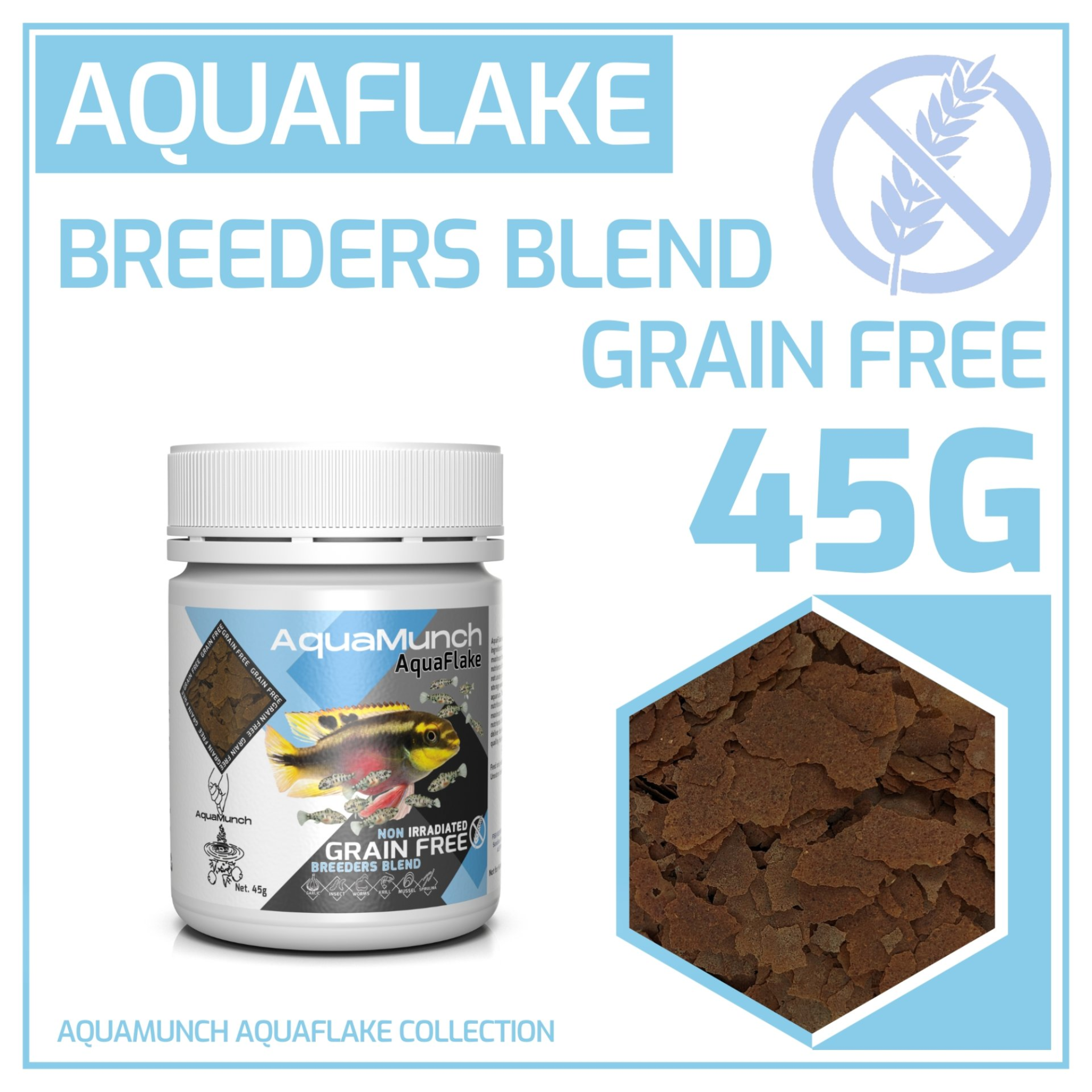 AquaMunch AquaFlake Breeders Blend Flake Aqua Munch