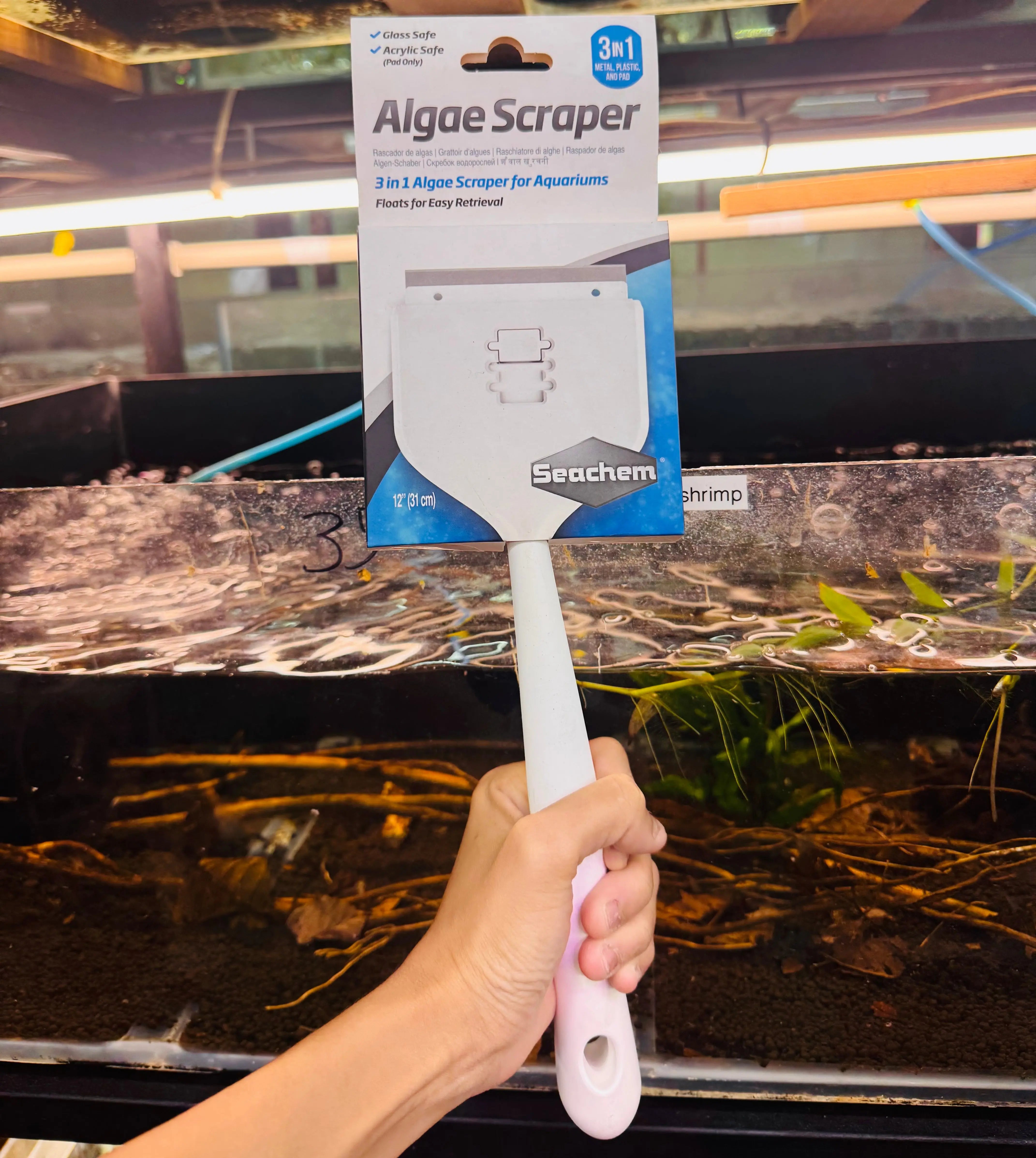 Seachem - THE 3 IN 1 ALGAE SCRAPER Micro Aquatic Shop