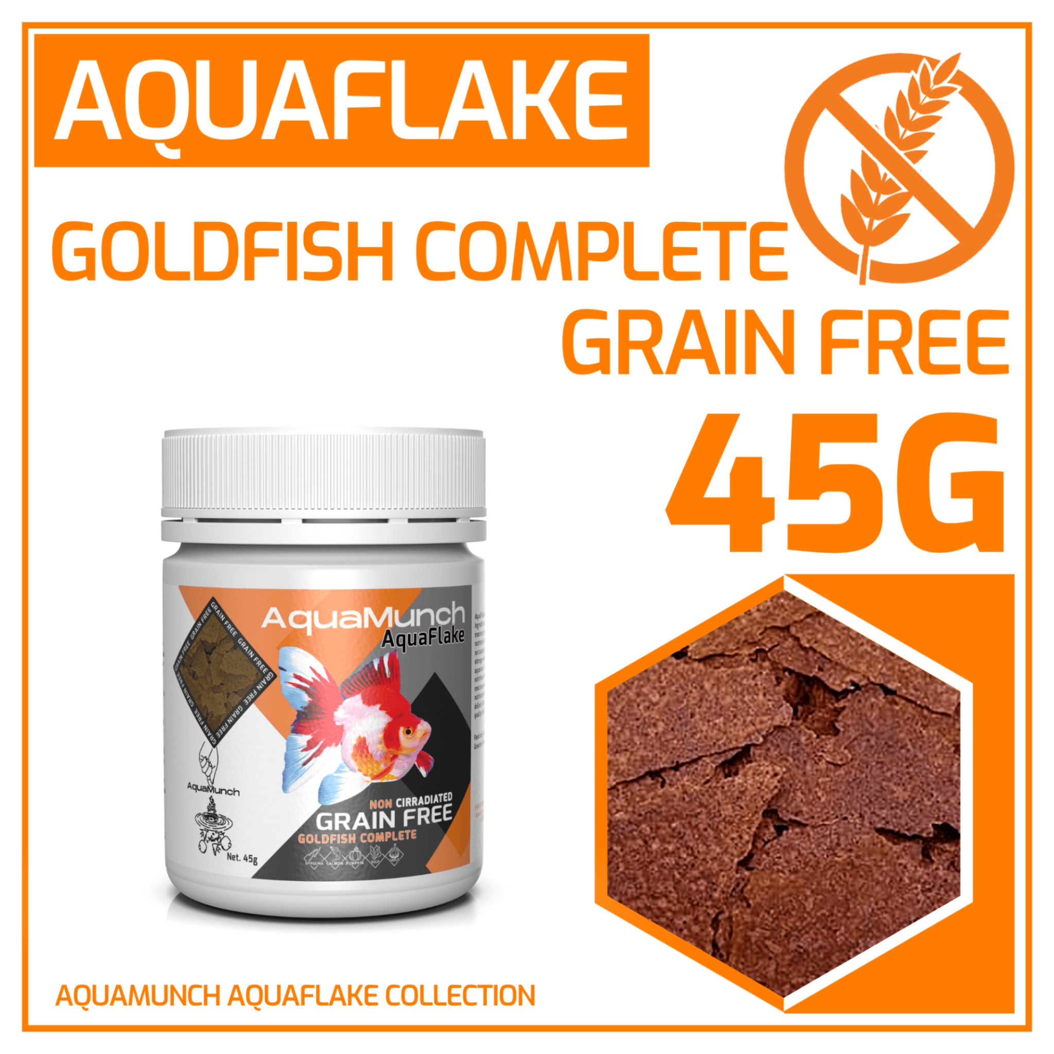 30% OFF AquaMunch AquaFlake Goldfish Complete Flake Aqua Munch