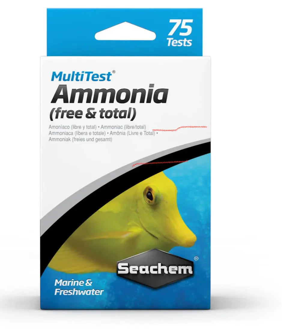 Seachem MultiTest: Ammonia 75 Tests Micro Aquatic Shop