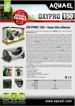 Aquael Oxypro 150 Air Pump - Silent Pump Micro Aquatic Shop