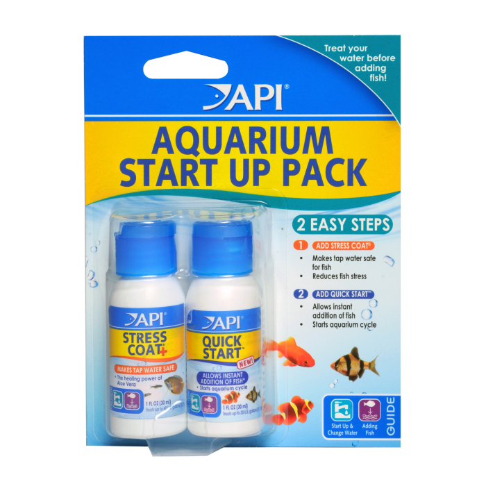API Aquarium Start Up Pack Stress Coat & Quick Start 30ml Bottles Micro Aquatic Shop