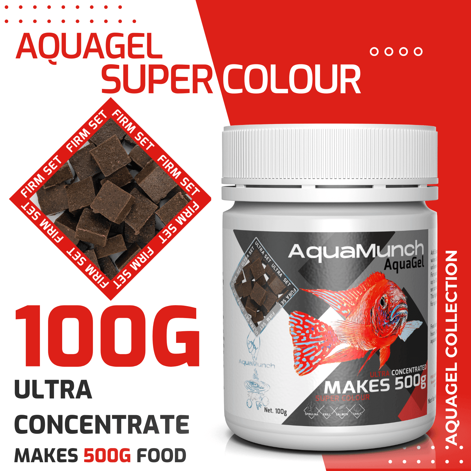 AquaMunch AquaGel Super Colour 100g "Makes 500g" Aqua Munch