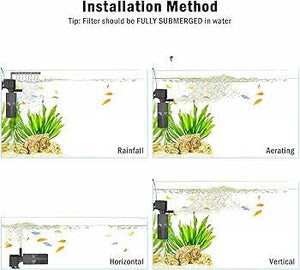 Submersible Fish Tank Internal Filter - Jet Plus Micro Aquatic Shop