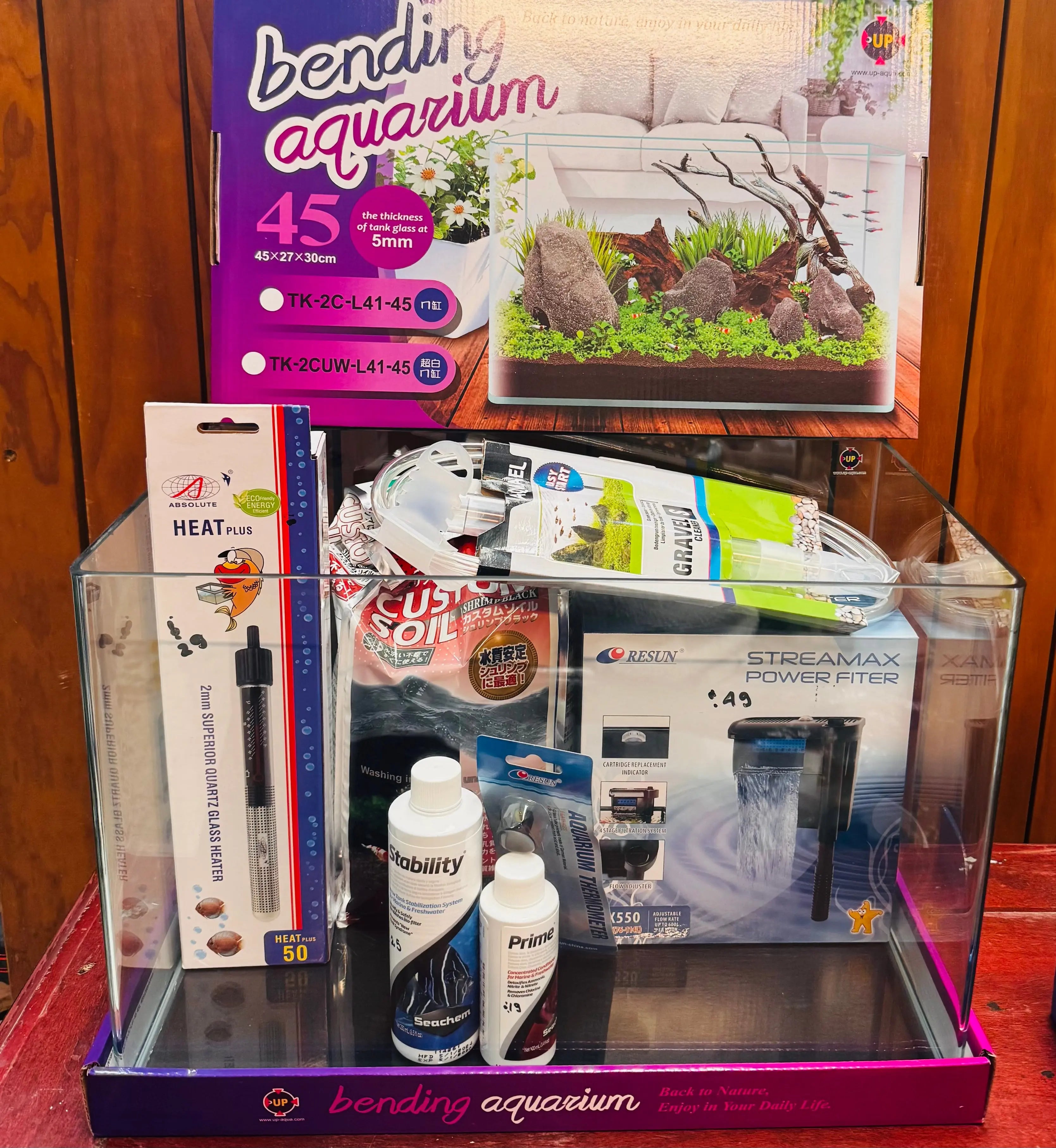 Curve Front Tank Set 35L Micro Aquatic Shop