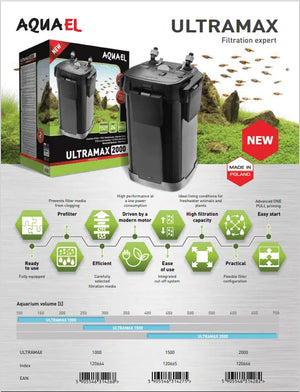 Aquael Ultramax 2000 Canister Filter Micro Aquatic Shop
