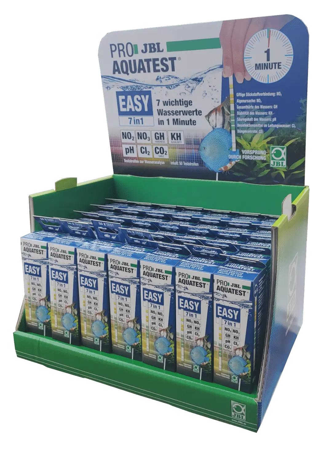 JBL ProAquatest 7-in-1 Test Strips & Display Box, 7 in 1 Test Strip Display pack Micro Aquatic Shop