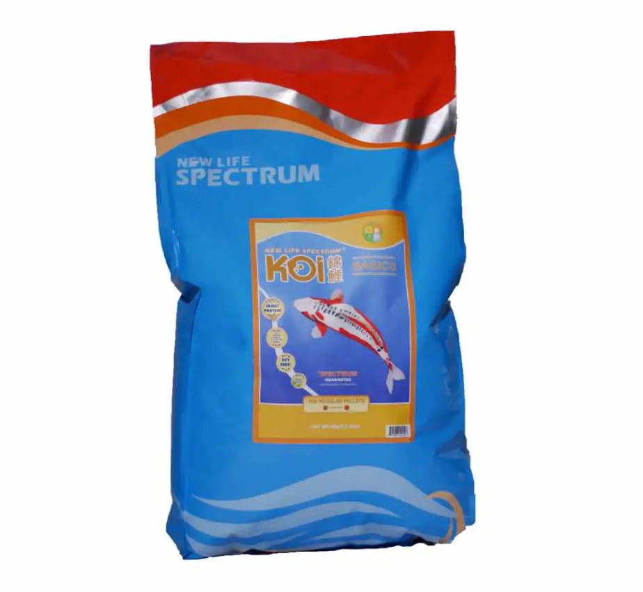 New Life Spectrum Koi Formulas, Basics (Regular Koi Pellets 5.5-6mm), 8kg Micro Aquatic Shop