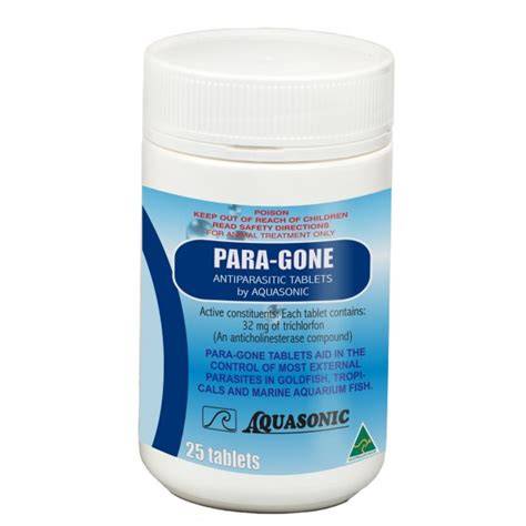 Aquasonic Para-Gone 25 Tabs - Parasite Treatmemt Pet Pacific
