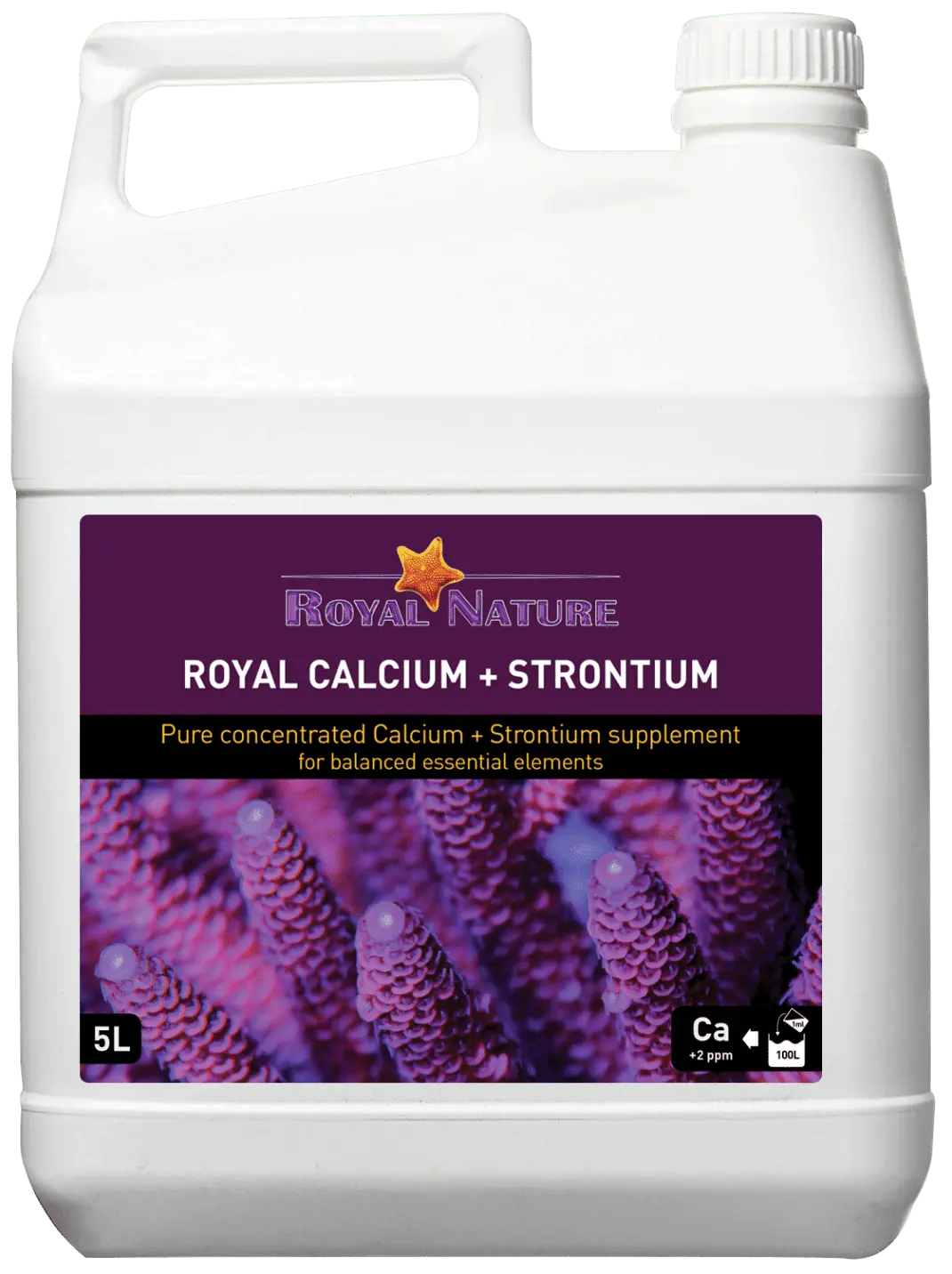 Royal Nature Calcium + Strontium Solution, 5L Micro Aquatic Shop