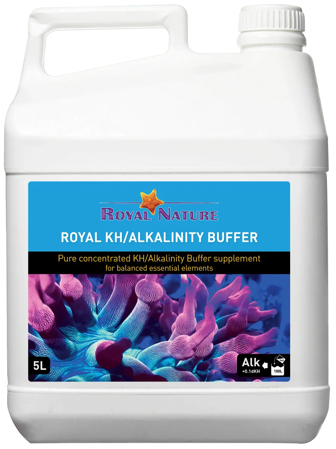 Royal Nature KH/Alkalinity Buffer Liquid, 5L Micro Aquatic Shop