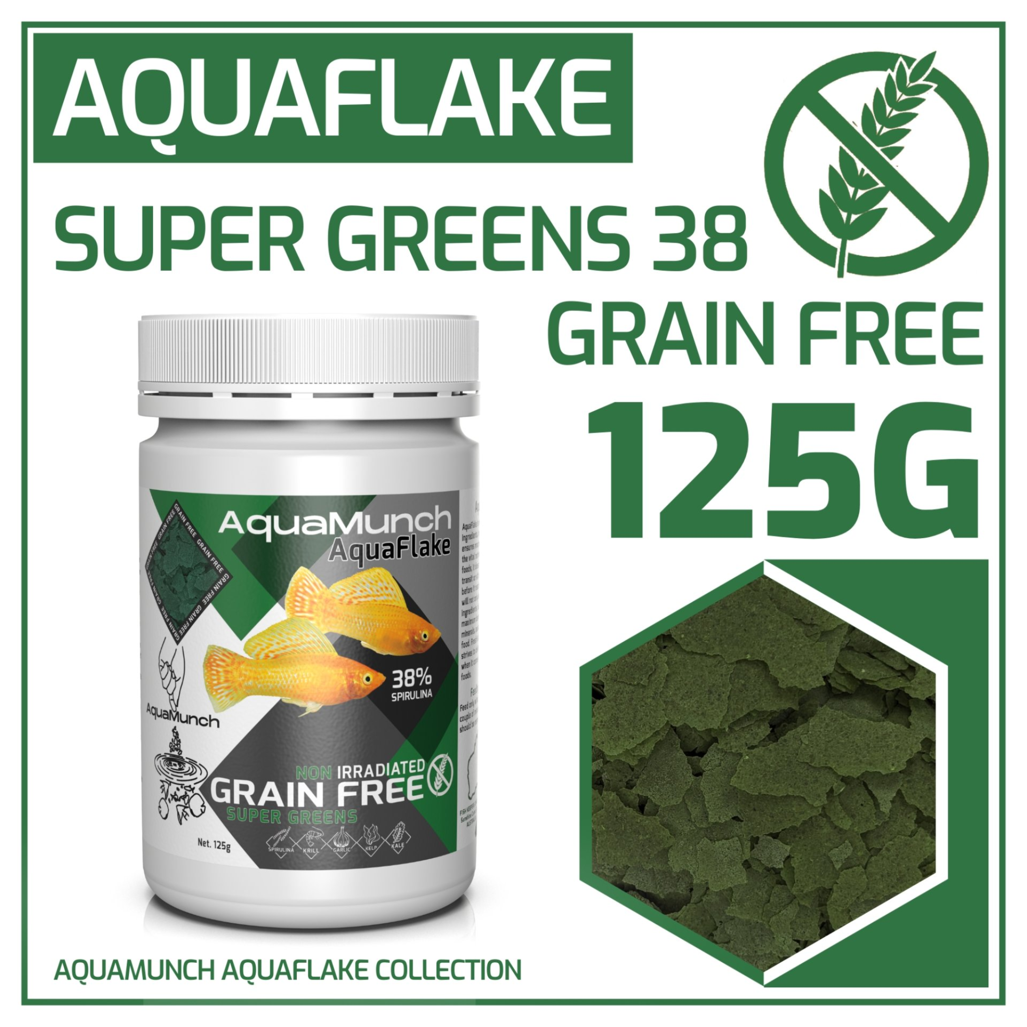 AquaMunch AquaFlake Super Greens Flake Aqua Munch