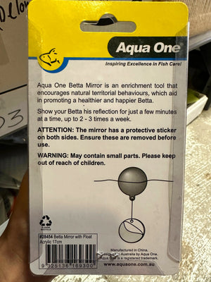 Aqua One Floating Betta Mirror with Acrylic Float 17cm