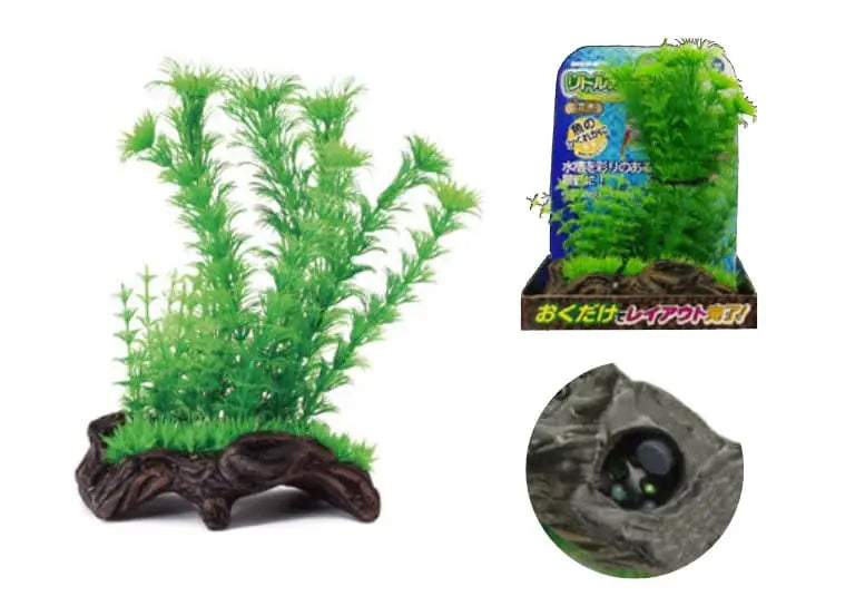 Nisso Garden Wisteria on Driftwood Air Ornament (NAP-511) Micro Aquatic Shop