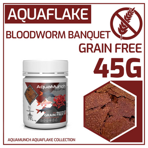 AquaMunch AquaFlake Bloodworm Banquet Flake Aqua Munch