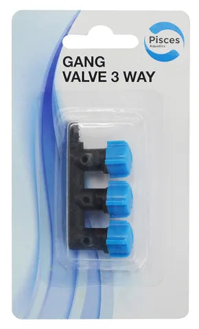 PA GANG VALVE 3 WAY 1pk Pisces
