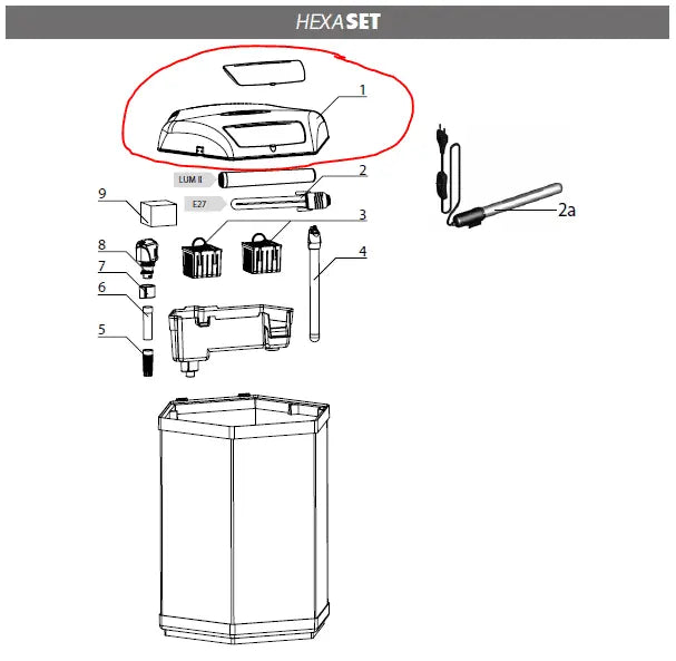 Aquael Hexa 60 Complete Cover Micro Aquatic Shop