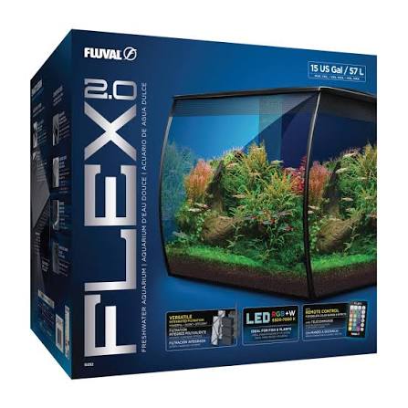 Fluval Flex Aquarium 2.0 57ltr Black Pet Pacific