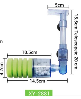 Single Sponge Filter with Media Chamber