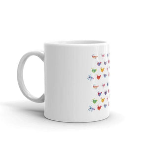 White glossy mug