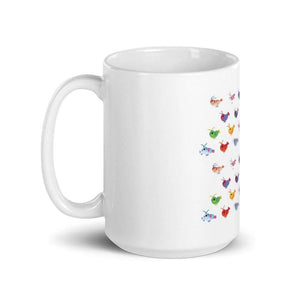 White glossy mug