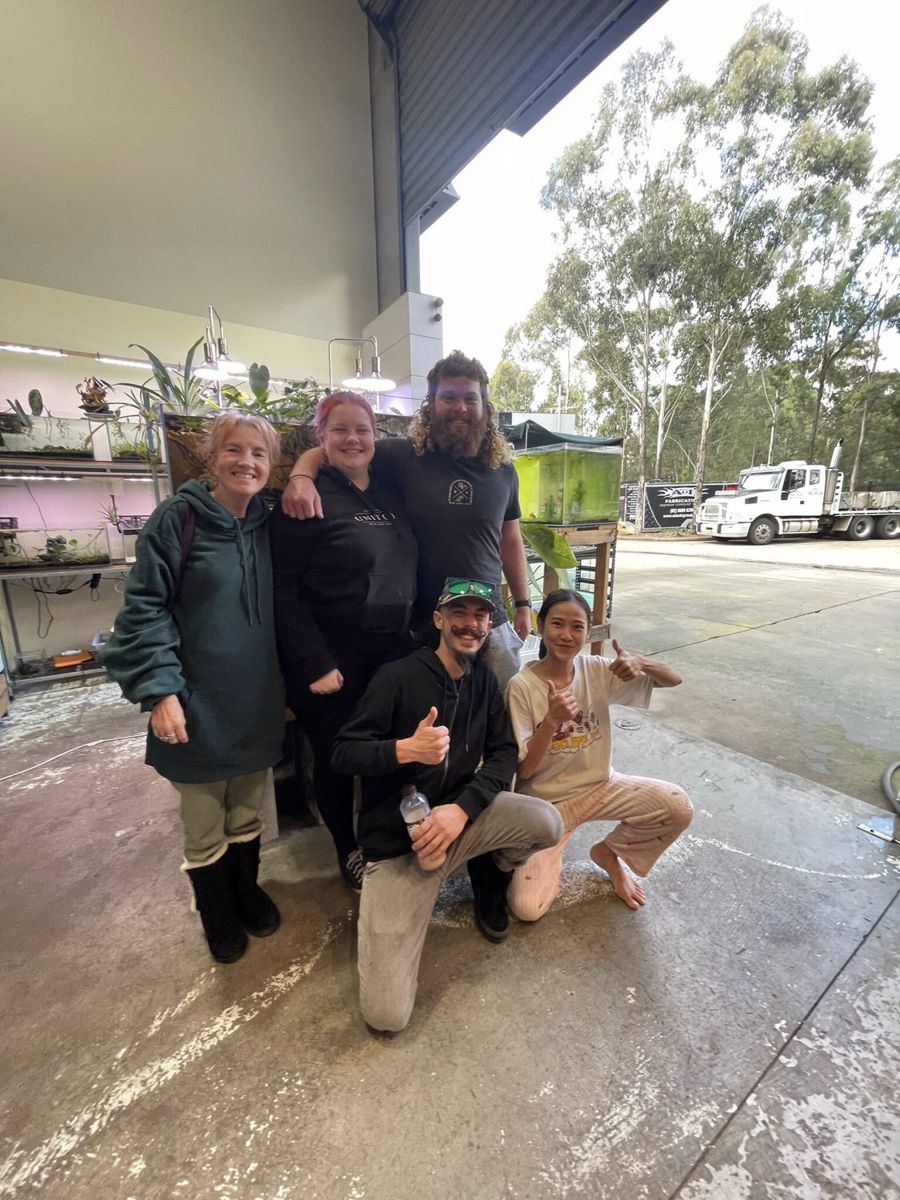 The Micro Aquatic Shop team outside the shop