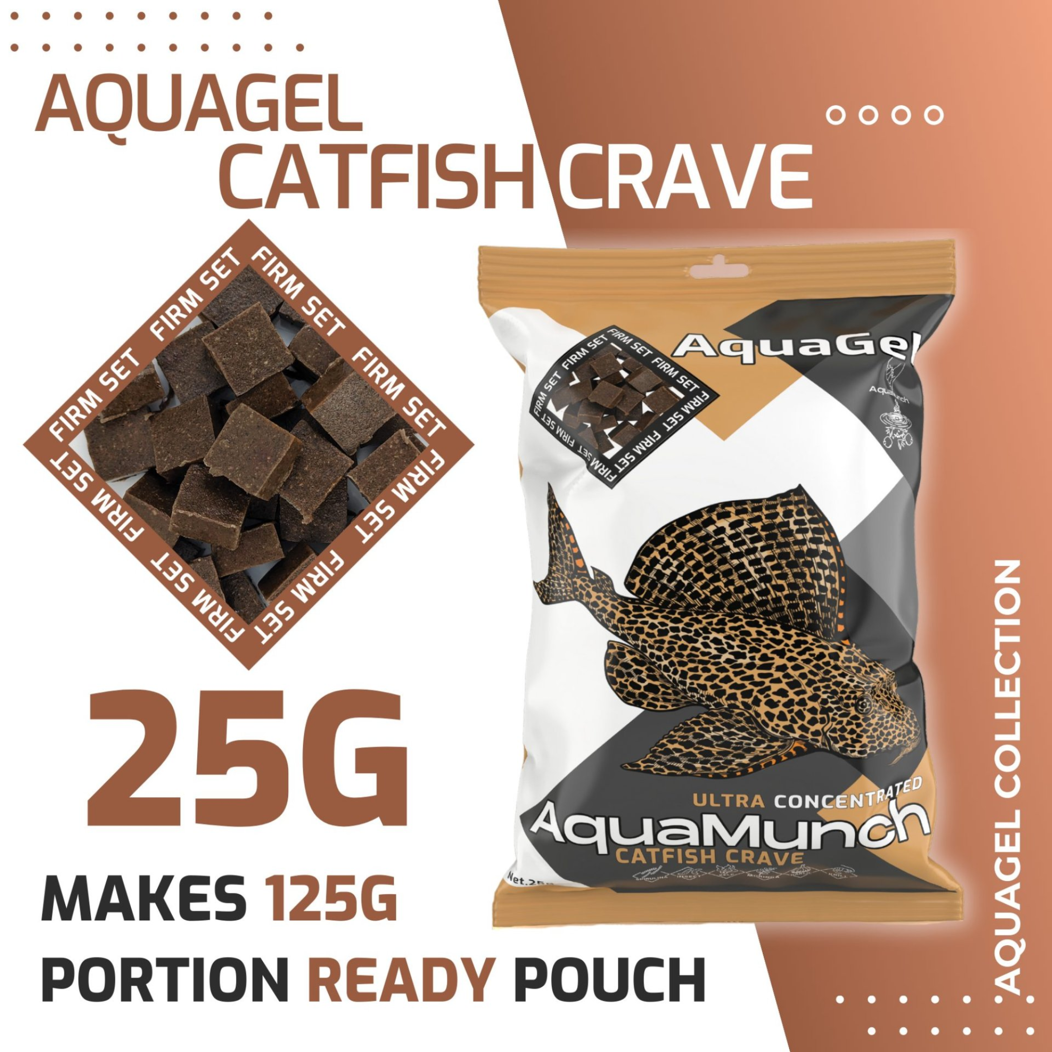 AquaMunch AquaGel Catfish Crave 25g Ready Portion Aqua Munch