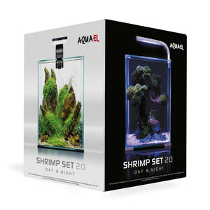 AQUAEL Shrimp Day & Night Set 20 (25x25x30cm) Micro Aquatic Shop