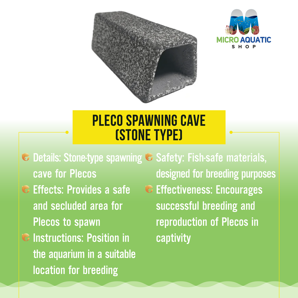 Pleco Spawning Cave (Stone Type)