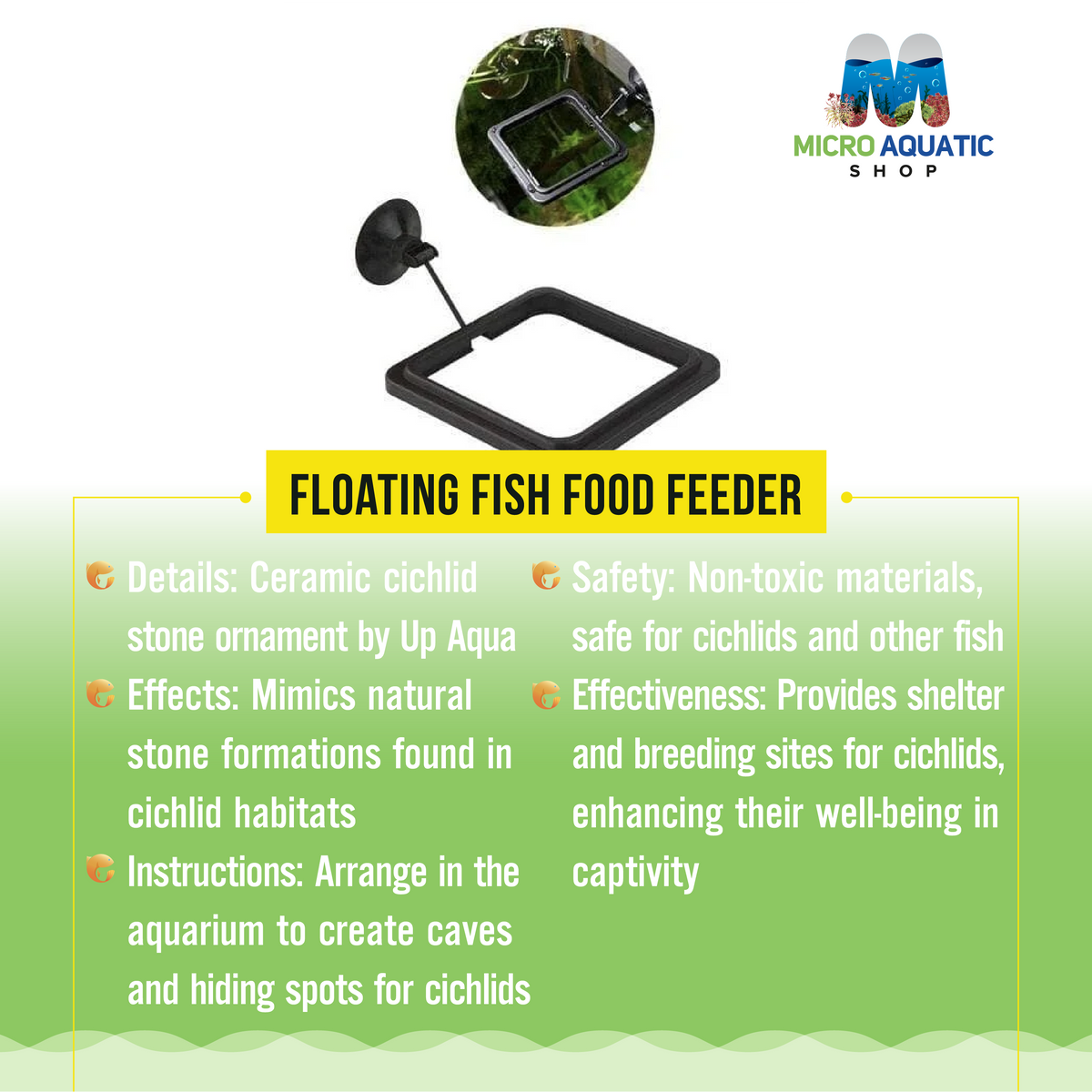 Floating Fish Food Feeder