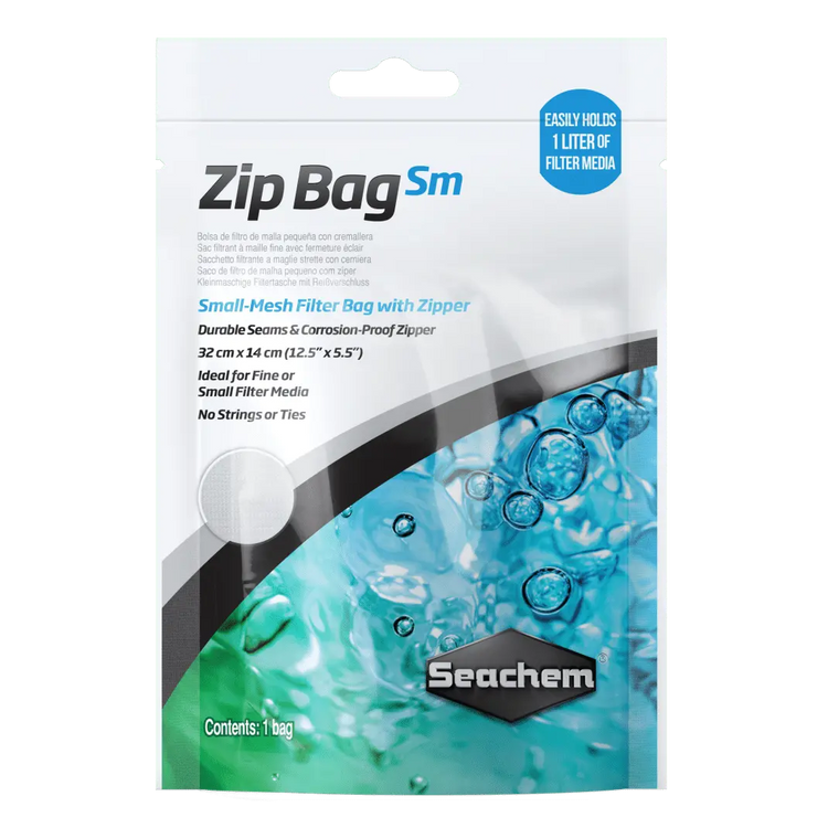 Seachem Zip Bag - Small (12.5" x 5.5") Micro Aquatic Shop