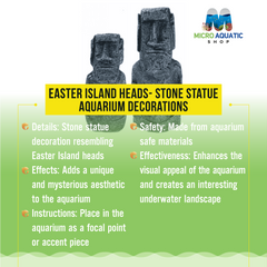 Easter Island Heads- Stone Statue- Aquarium Decorations