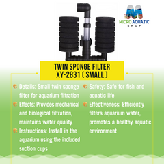 Twin Sponge Filter XY-2831 ( Small )
