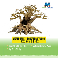 World Tree | Bonsai Driftwood - 15 x 20 cm | S - 5z