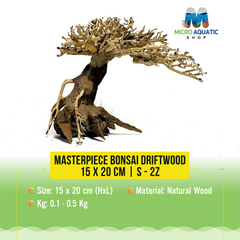 Masterpiece Bonsai Driftwood - 15 x 20 cm | S - 2z