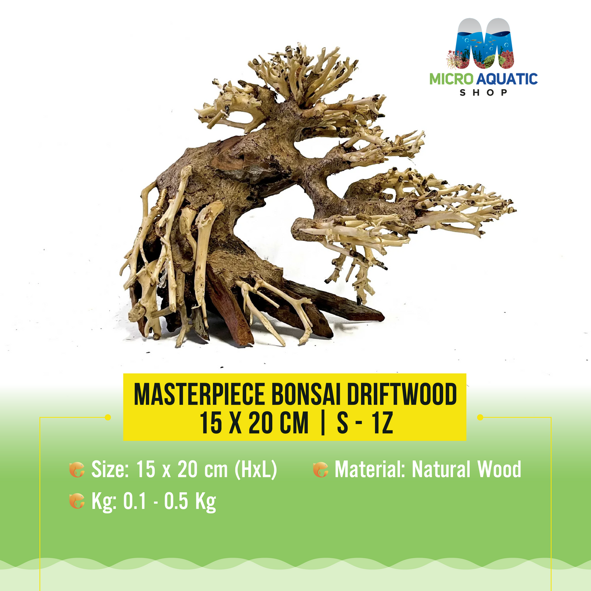 Masterpiece Bonsai Driftwood - 15 x 20 cm | S - 1z