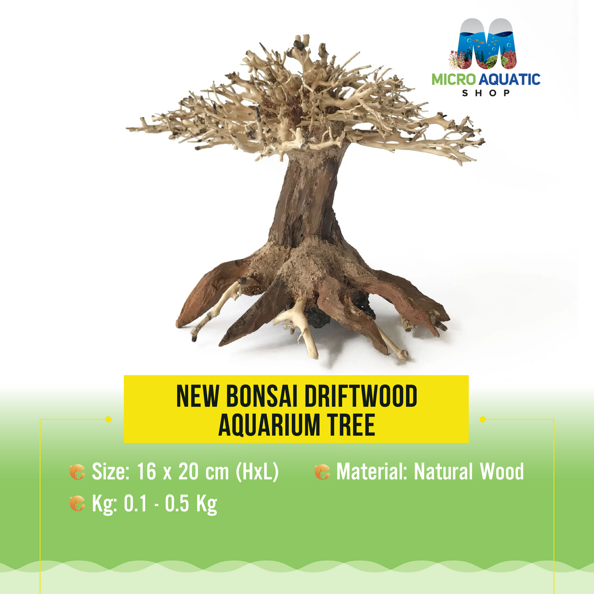 New Bonsai Driftwood Aquarium Tree